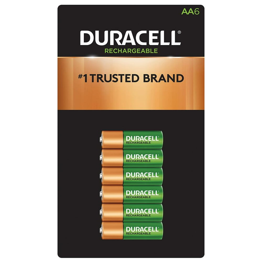 Duracell Rechargeable AA PreCharged Batteries, 6 ct.