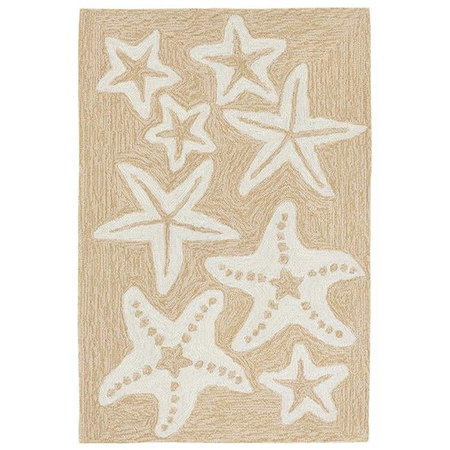 Liora Manne Capri 1667/12 Starfish Neutral Area Rug