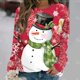 thumbnail image 1 of Sudaderas con estampado 3d de muñeco de nieve y copo de nieve para mujer, blusa gráfica con cuello redondo, Top de Navidad, ropa de otoño, sudaderas con capucha de Anime, jersey para mujer, 1 of 4