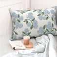 thumbnail image 2 of Spring Pillow Covers 12x20 Inch 2 Pcs Blue Green Hydrangea Flower Decor Throw Pillows Vintage Floral Seasonal Summer Outdoor Decoration Lumbar Pillowcase Linen Cushion Cover for Couch Sofa, 2 of 6