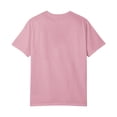 thumbnail image 4 of NAMTYQX Womens Spring Tops Loose Fitting Plus Size Cool Light Casual Graphic Crew Neck Muster Short Sleeve Blouses for Women Pink Size M, 4 of 5