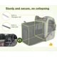 thumbnail image 4 of Mochila transportadora de mascotas Pecute expandible para gatos y perros de 17 libras, 4 of 9