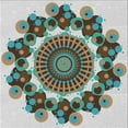 thumbnail image 1 of Ahgly Company Machine Washable Indoor Square Transitional PowderBlue Area Rugs, 4' Square, 1 of 1