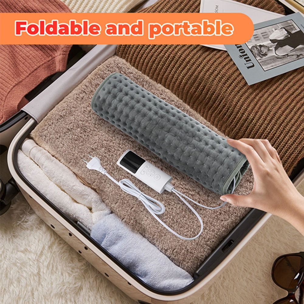 Double Sided Electric Heated Foot Warmers, Heating Pad Feet Warmer with Auto Shut Off & Machine Washable, 16" x 16"