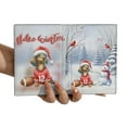 thumbnail image 3 of Hello Winter Dachshund Football Snowman Welcome Snowy Morning Travel Passport Wallet Wiener Dog Lover Gifts Idea PU Leather Passport Holder Cover - 01012, 3 of 5