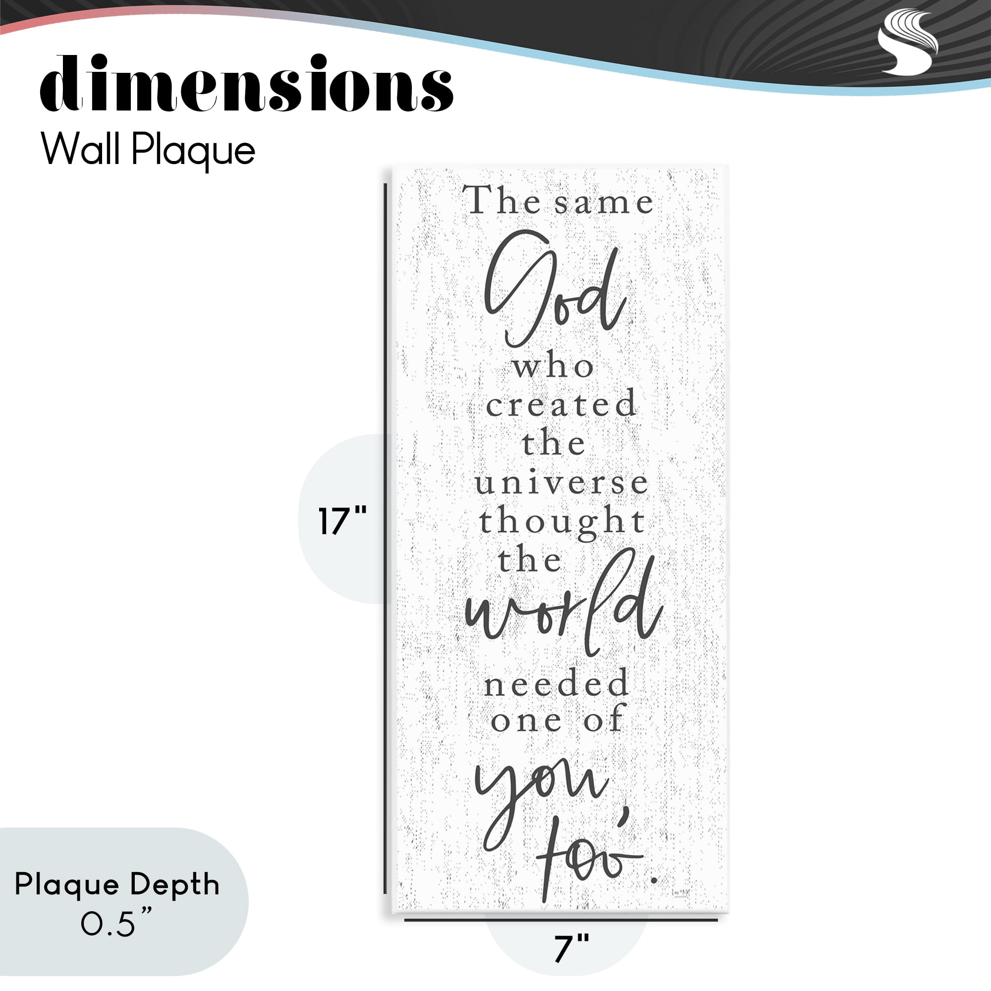 Stupell Industries The Same God Quote Wall Plaque Art, design by Lux + Me Designs