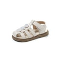 thumbnail image 4 of Xfvqtps Girls Summer Sandals Gladiator Hollow out Princess Sparkling Heart Hook and Loop Strap Soft Sole Non-Slip Casual Beach Shoes, 4 of 9