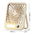 thumbnail image 4 of Newxiaaa Quiet Table Fan Blow Cold Air Usb Fans For Desk Small Fans For Bedroom Quiet Usb Rechargeable Battery Operated Mini for Cooling Large Rooms (), 4 of 6
