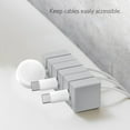 thumbnail image 4 of Function101 Magnetic Cable Blocks, Non-Adhesive Cord Holders and Cable Organizer Anchors, Durable Magnetic Accessory for Office or Home Use, Gray, 3 Pack, 4 of 7