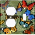 thumbnail image 4 of Metal Light Switch Plate Outlet Cover (Green Damask Butterfly Party BUT003), 4 of 13