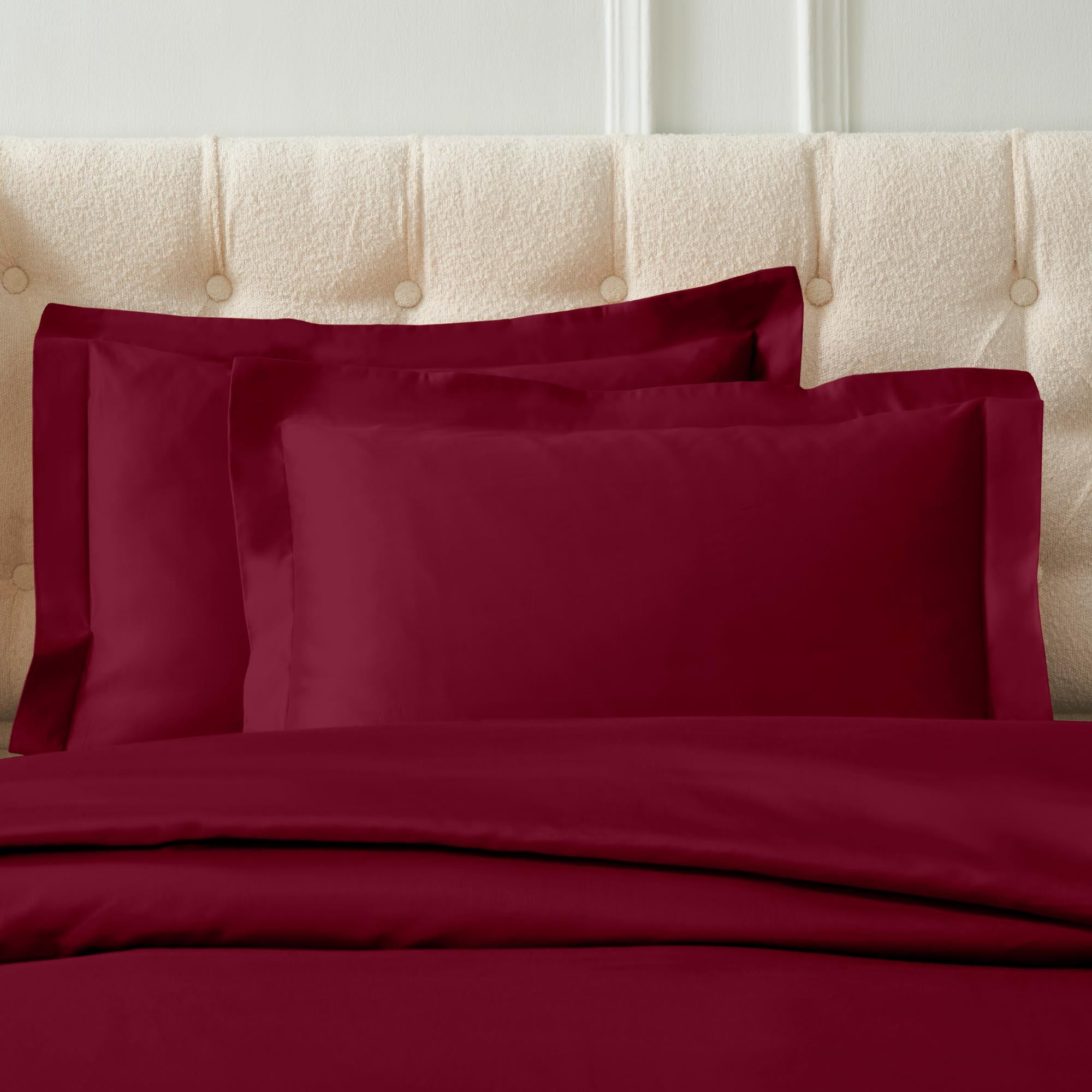 Superior Egyptian Cotton Duvet Cover Set, King/ Cal King, Burgundy