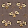 thumbnail image 1 of Ahgly Company Machine Washable Indoor Square Transitional Coffee Brown Area Rugs, 4' Square, 1 of 7