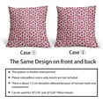 thumbnail image 2 of Hot Pink Cream Pillow Covers 16x16 Set of 2 Boho Design Polka Dot Throw Pillows Modern Brush Strokes Print Decorative Outdoor Pillowcase Square Cushion Cover Linen Pillow Case for Home Sofa Couch Bed, 2 of 6