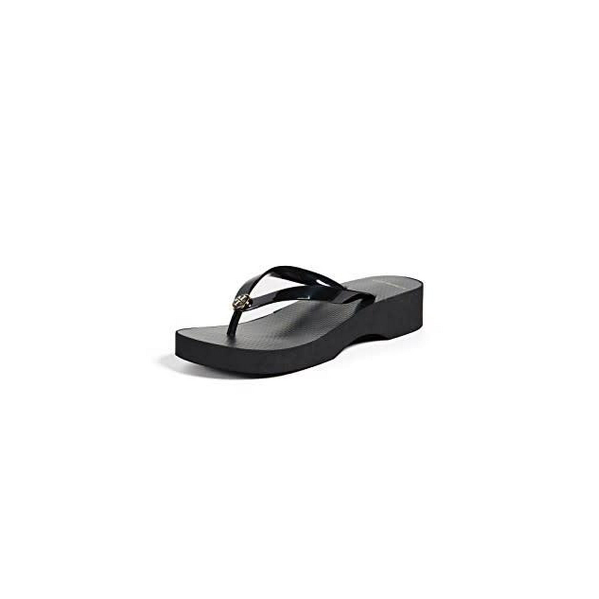 Tory Burch Cut-out Wedge Flip Flop Black Sandal (7 Black) | Walmart Canada