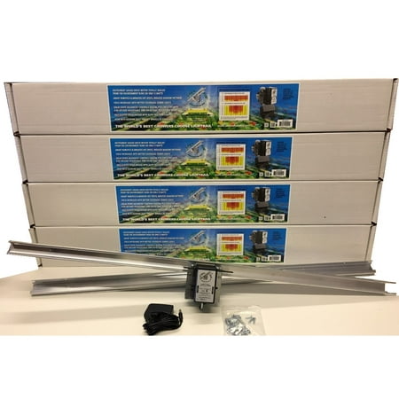 

(4) Light Rail 4.0 AdjustaDrive Kits Motor with Rail LightRail Robotic Grow Light Mover Genuine Solidly Made in USA