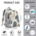 thumbnail image 6 of Brown and Grey Abstract Art Artwork Backpack Backpack for School,Cute School Bag,Schoolbag with Adjustable Shoulder Straps & Padded Back,13.8"x11.4"x6", 6 of 6