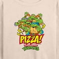 thumbnail image 3 of Teenage Mutant Ninja Turtles - Pizza - Women's Lightweight French Terry Long Sleeve Shirt, 3 of 5