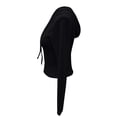 thumbnail image 5 of Women's Zip Up Hooded Cardigan Long Sleeve Drop Shoulder Knit Sweater Hoodies Outerwear, 5 of 6
