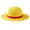 yellow, variant on Luffy Straw Hat Multifunctional Anime Cartoon Character Sunscreen Straw Hat Cosplay Sun Hat for Adults