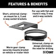thumbnail image 2 of Curt Manufacturing 57204 Connector Socket Bracket Mount - Black, 2 of 2