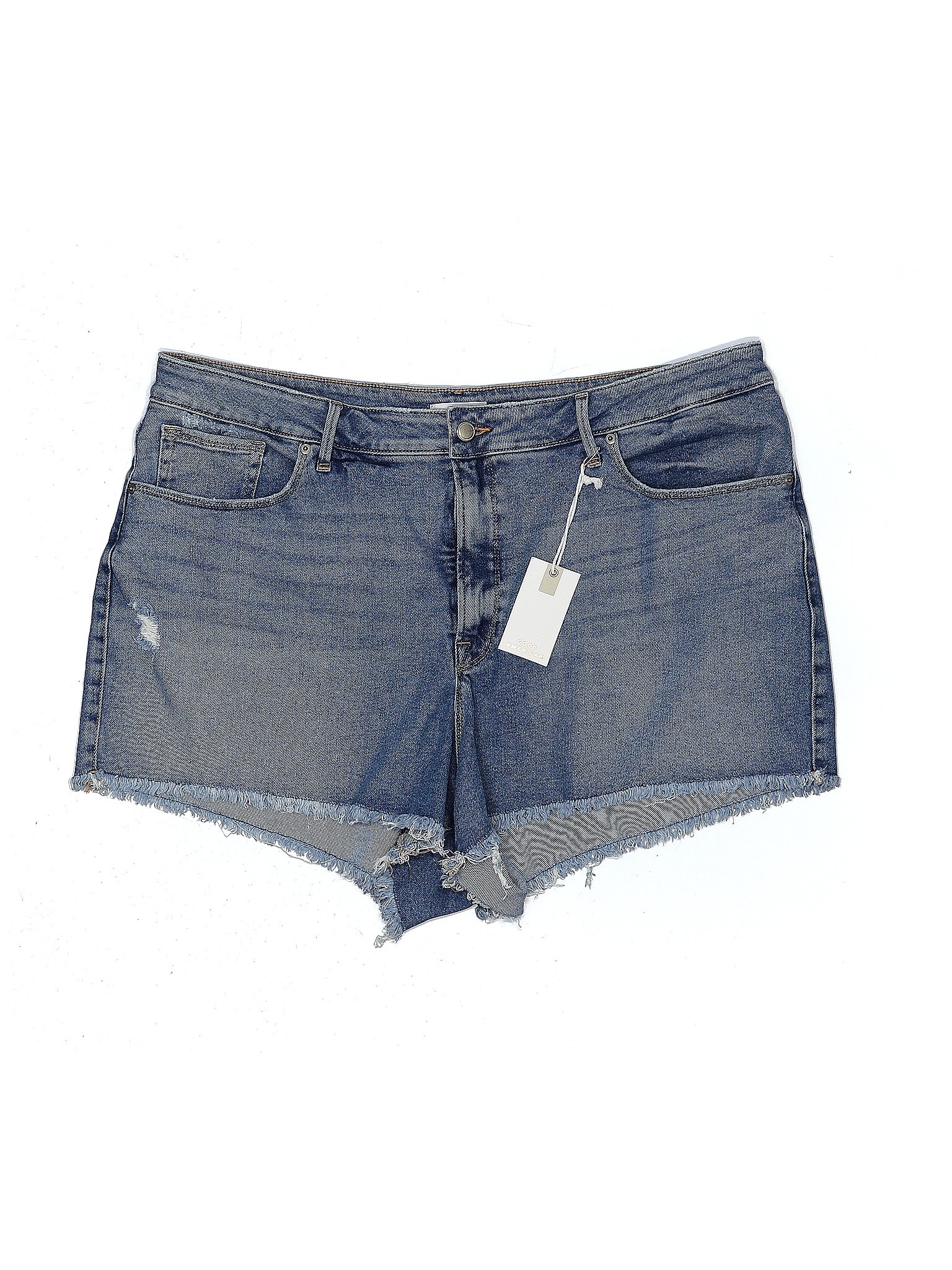 Plus Denim Shorts 