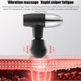 thumbnail image 3 of Mini Massager Pistol Portable Deep Tissue Massager Handheld Percussion Muscle Massager Powerful Fascial Massager for Athletes Pain Relief Therapy Relaxation Back Neck Head Body Massager, 3 of 10