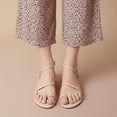 thumbnail image 3 of Cushionaire CHAI Flat Strappy Sandals for Women, Comfortable Dressy Summer Slip-On Sandal with Memory Foam, 3 of 13