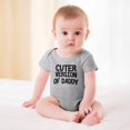 thumbnail image 2 of Cuter Version of Daddy - Baby Clothes - Funny Newborn Bodysuit Outfits for Boys And Girls Gray-style-1 24months, 2 of 7