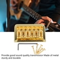 thumbnail image 3 of Fixed Guitar Bridge, U Shape Saddle Bridge Stable Tuning Metal  for Electric Acoustic Guitars Silver,Gold, 3 of 7