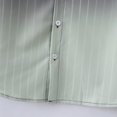 thumbnail image 6 of Hawaiian Shirts for Men Long Sleeve Button-Down Stand Collared T-Shirts Mens Casual Lightweight Gradient Stripe Printed Beach Tees Tops, 6 of 8