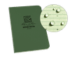 Rite in the Rain Weatherproof Soft Cover Pocket Notebook, 3.5" x 5", Green Cover, Universal Pattern (No. 954)