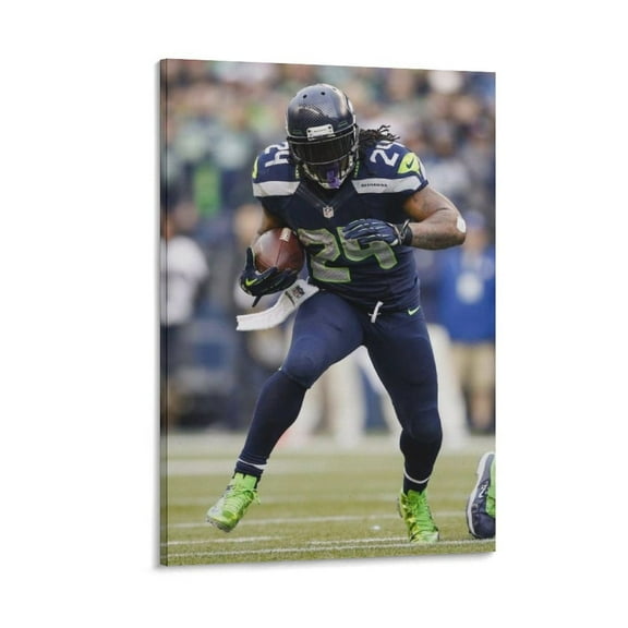 Marshawn Lynch Canvas Poster Picture Print Wall Art Poster Painting Canvas Posters Artworks Gift Room Aesthetic 12x18inch(30x45cm)