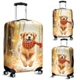 thumbnail image 2 of Welcome Fall Golden Retriever Strolling Through the Autumn Maple Forest Travel Luggage Cover Goldens Dog Lover Gifts Idea Suitcase Dust Protective Decor - 12012, 2 of 5