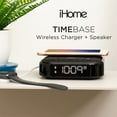 iHome TIMEBASE II Dual Charging Bluetooth Alarm Clock with Wireless and