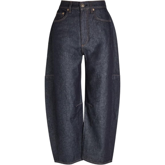 rag & bone Women's Charlie High-Rise Ankle Barrel Jeans, Twilight Rinse, 24