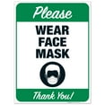 thumbnail image 1 of Please Wear Face Mask Sign, Mask Required Sign, 18x24 Corrugated Plastic, 1 of 1
