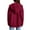Wine, variant on Zip Hooded Sweater, Women's Sweater Women's Half-Zip Sherpa Hoodie – Solid Pullover for Cold Mornings, Tailgates & Mountain Cabins | Oversized Fit, Big Kangaroo Pocket, Wine, 3Xl