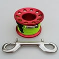 thumbnail image 3 of jinwen Bobine de Doigt en Alliage d'Aluminium Résistant à la Corrosion Moulinet de Plongée Compact Clip Rouge, 3 of 9