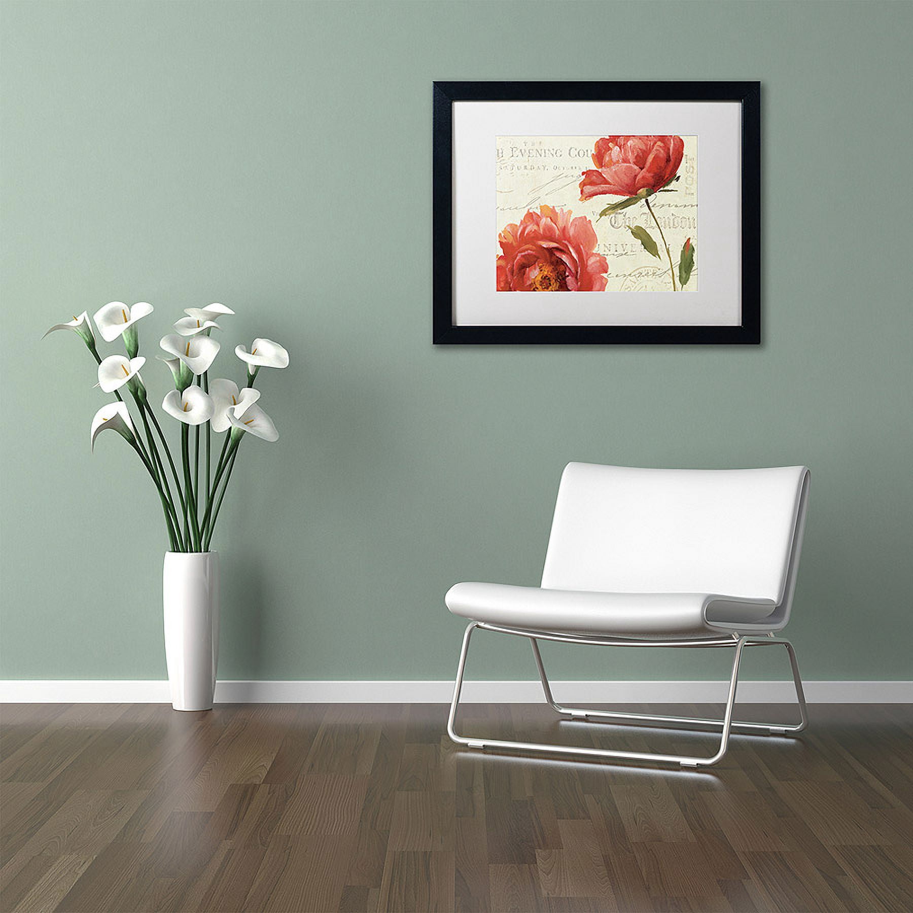 Trademark Fine Art "My Own Words VII" Canvas Art by Lisa Audit, White Matte, Black Frame