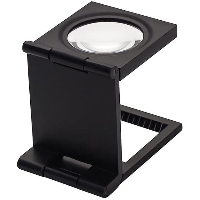 Lupa de escritorio plegable de tres manos libres, lupa rectangular, lupa portátil grande, soporte de mesa para lectura. Inspección. Reparar. Agujawo LingWen 9024715628077