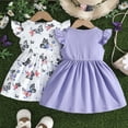 thumbnail image 3 of Tiijoy Girls 2-Pack Dresses Sleeveless Ribbed Bow Princess Dress for Baby, Sizes 12-18M, 3 of 6