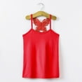 thumbnail image 2 of Ketyyh-chn99 Little Girls Clothes Cute Tops for Teen Girls Summer Tops Fashionable Short Sleeve T-Shirt Casual Daily Shirt for Kids Red,6-7 Years, 2 of 3