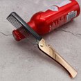 thumbnail image 3 of Miangastore Stainless Steel Comb Foldable Hair Comb Portable Pocket Comb Styling Comb Hair Accessory for Husband Father Gift (Golden), 3 of 9