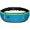 thumbnail image 1 of Riñonera Riñonera Cinturón de corredores Cinturón de corredores reflectante para senderismo Fitness Ciclismo Entrenamiento Gimnasio Viajes Correr Cinturón de bolsillo (Azul) JFHHH pequeña, 1 of 5