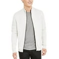 thumbnail image 2 of INC International Concepts Men's Samuel Zip-Front Cardigan Mend White Size X-Large, 2 of 3
