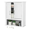 VINGLI Bathroom Wall Modern White Medicine Organizer