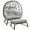 Gray, variant on 2 Person Outdoor Egg Chair w/Ottoman PE Rattan Patio Wicker Papasan Chair w/Cushion for Bedroom Living Room Balcony Backyard