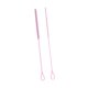 thumbnail image 5 of 2 piezas cepillos de limpiador de paja de silicona larga liviana recipiente de cuello estrecho cepillos de botella de silicona reutilizables para taza Rosa, 5 of 8