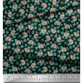 thumbnail image 3 of Soimoi Modal Satin Fabric Leaves & Owl Cartoon Decor Fabric Printed Yard 42 Inch Wide, 3 of 3