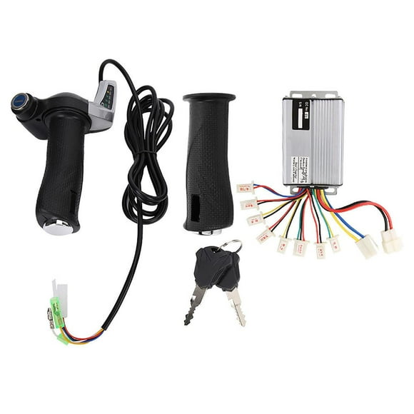 Greeniant Controlador de cepillo 36V 1000W Controlador de manillar de acelerador Conjunto Controlador de alto rendimiento con bloqueo y manillar de Patinetes eléctricos Greeniant OD005940-00